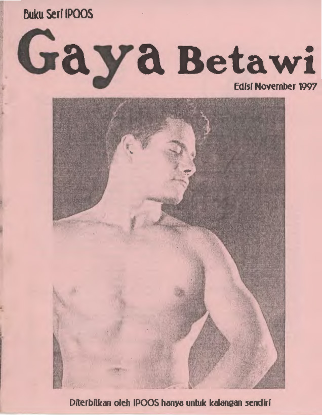 Buku Seri IPOOS GAYa Betawi Nov 1997