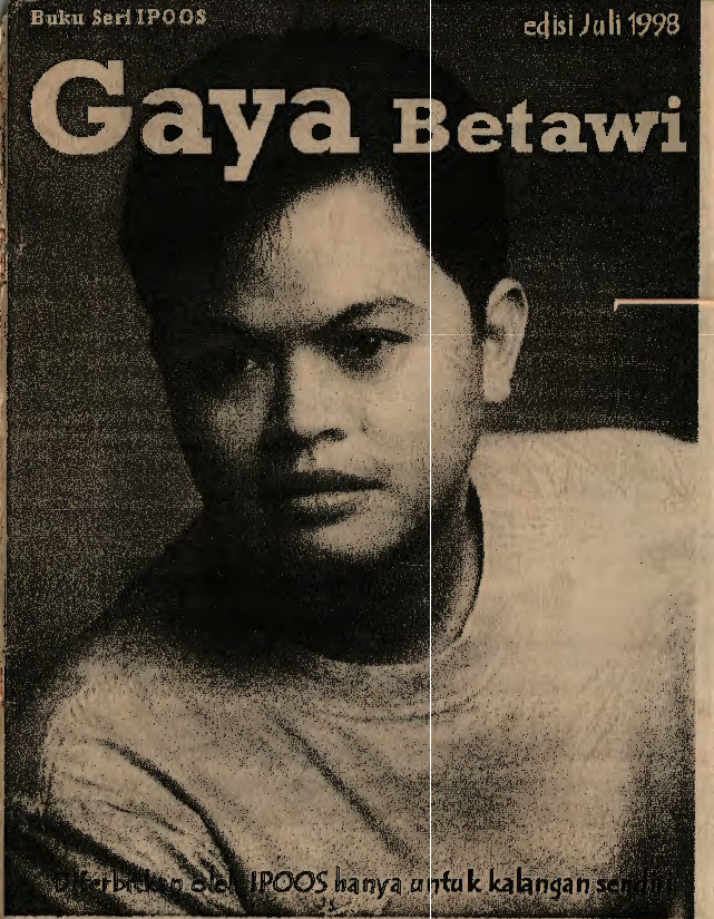 Buku Seri IPOOS GAYa Betawi July 1998